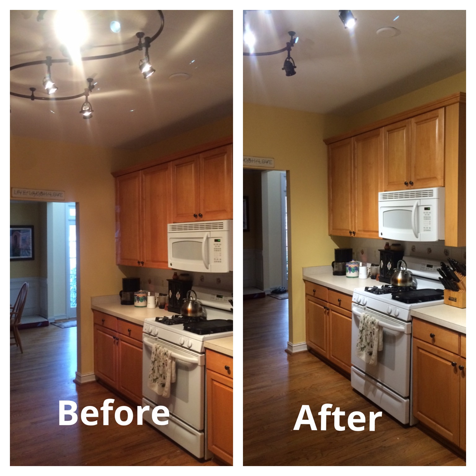 How To Update Fluorescent Lighting In Kitchen LED Lights Replace Halogens in Kitchen Update – Energy & Water Conservation  Blog